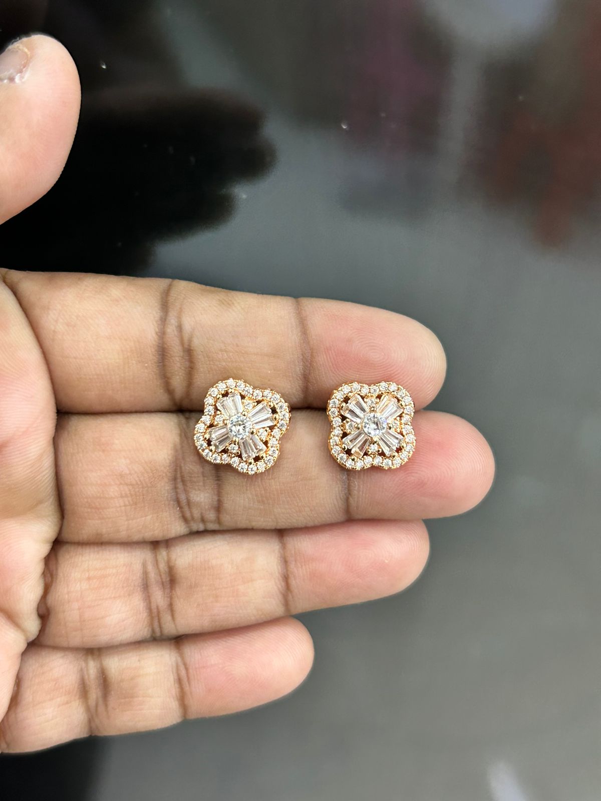 Heavy sale stud earrings