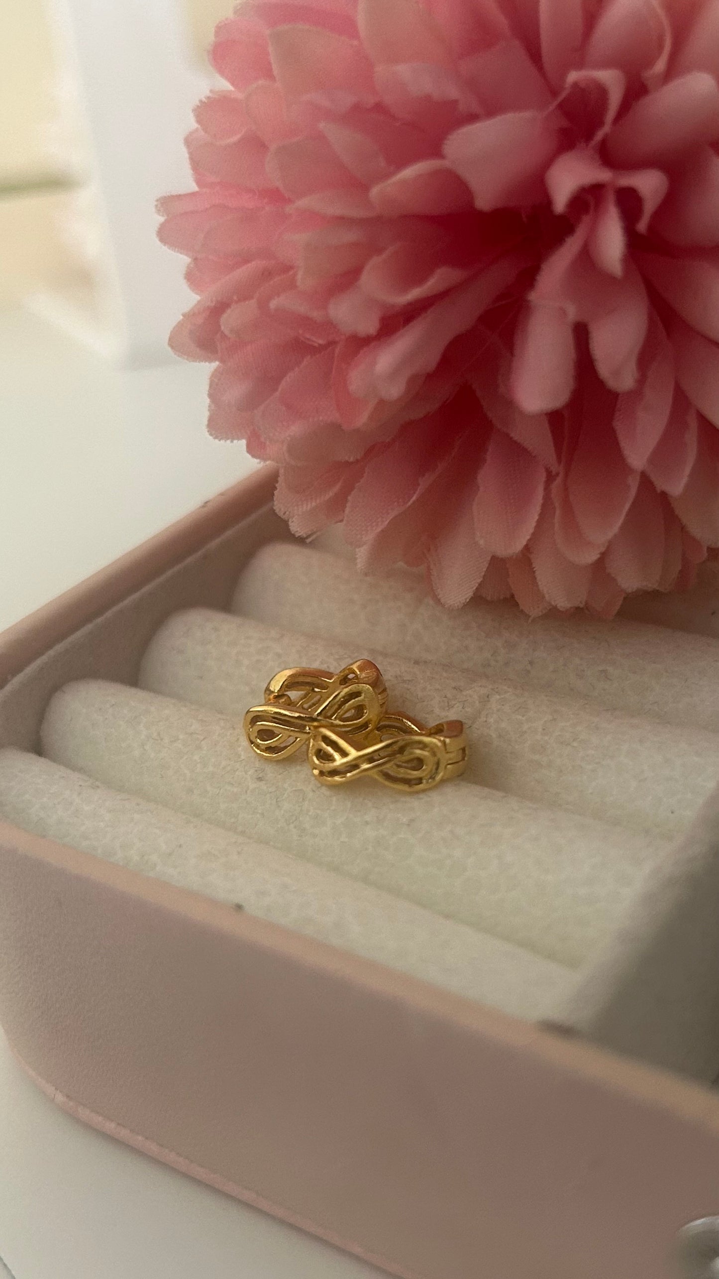 Infinity Knot Micro Gold Plated Daily wear Bali Set
