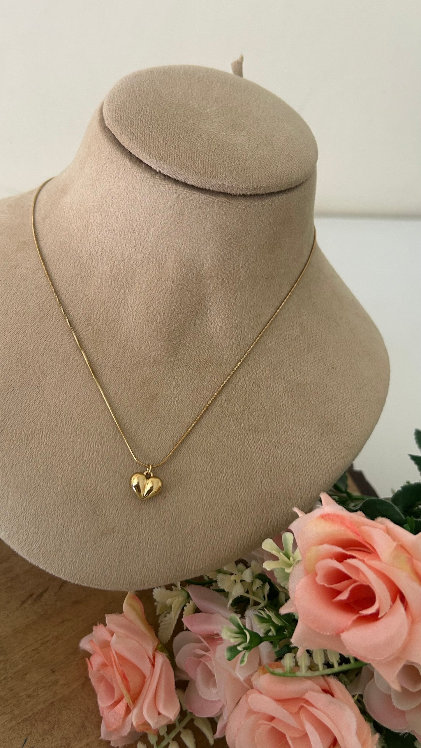 ✨ Anti-Tarnish Heart Pendant Chain | Minimal Necklace