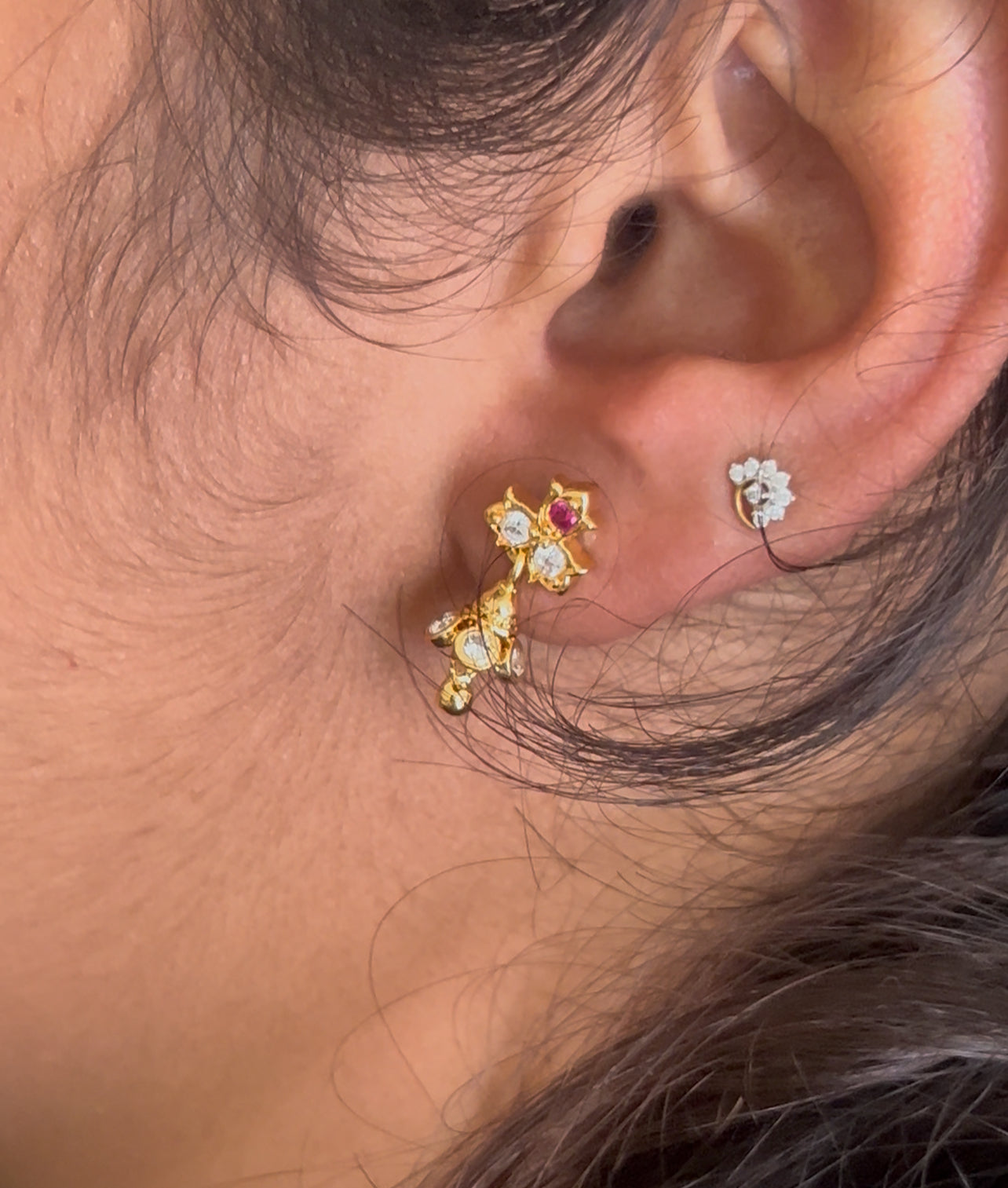 Handcrafted Panchaloham Jhumkas – Mini Temple Bells Inspired Look
