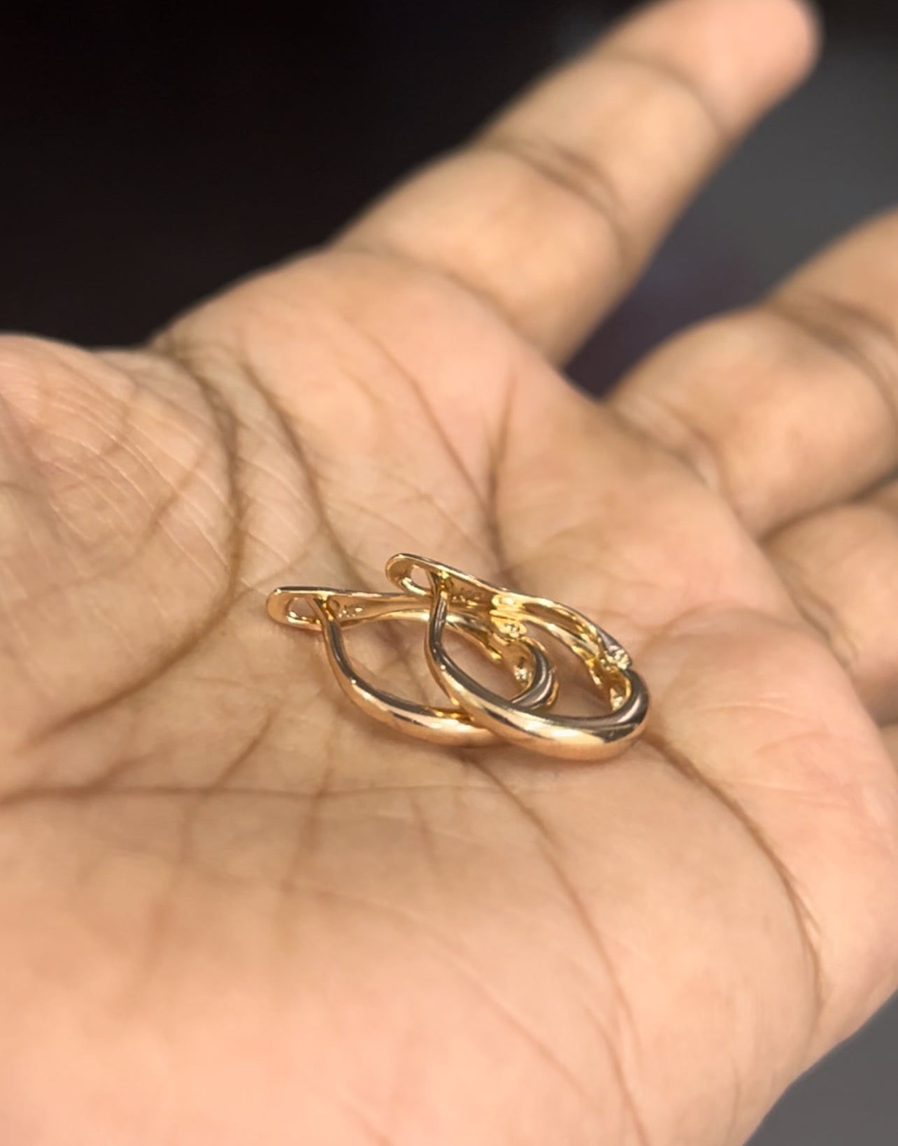 Golden color xuping bali earrings