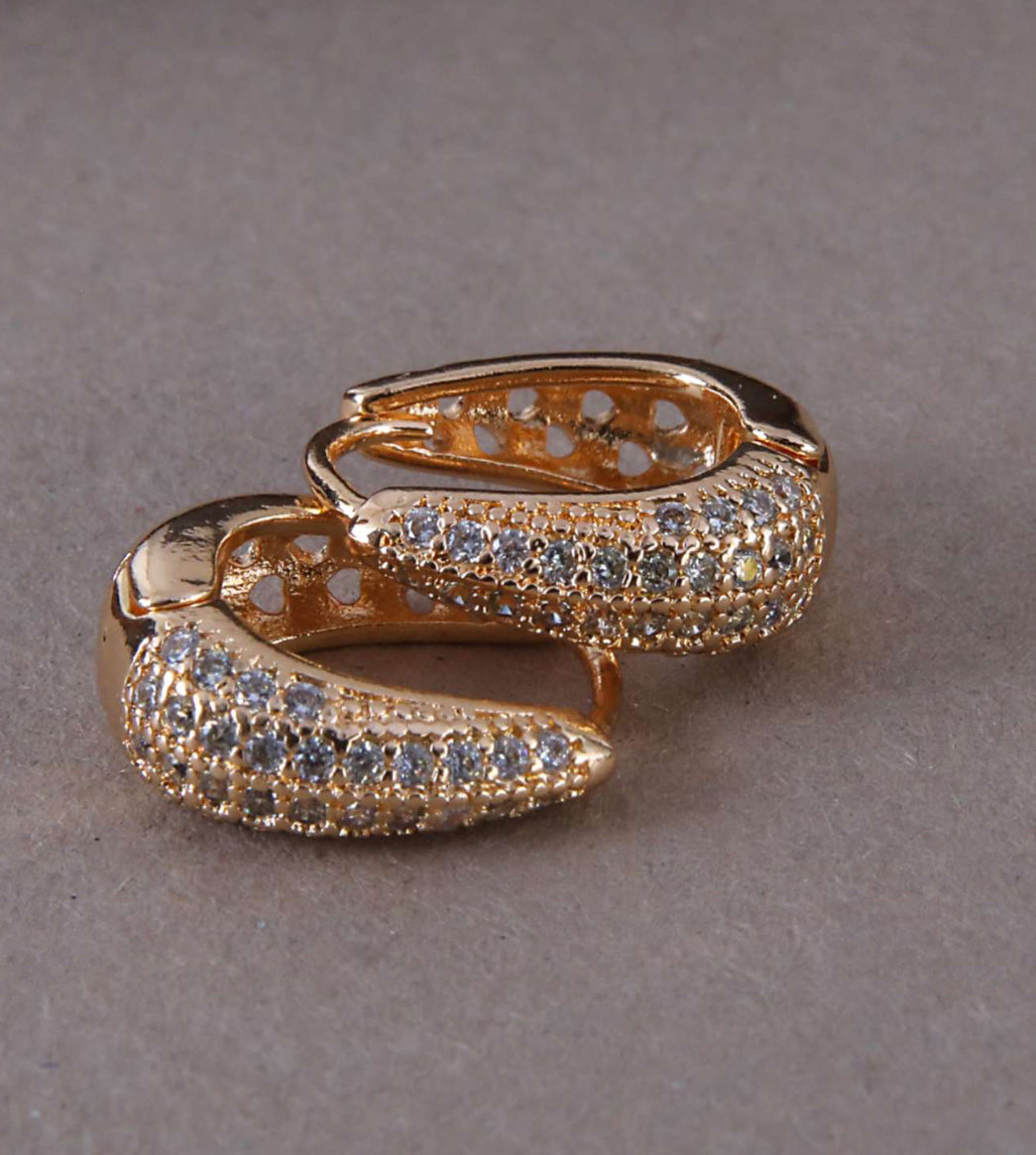 CZ BALI EARRINGS WITH FULL STONES