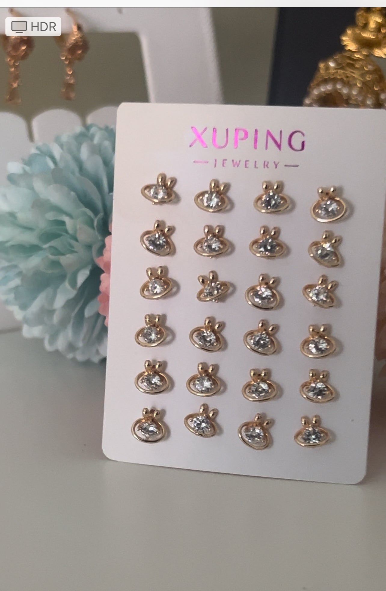 Xuping small single stone stud look like rabbit