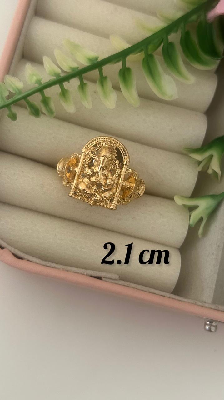 Sri Maha Ganapathi Panchaloham Unpolished Devotional Ring