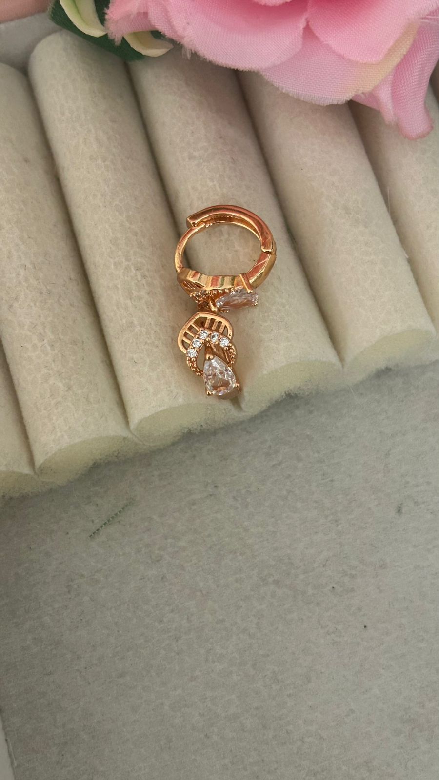 Elegant Pear Cut Cubic Zirconia Earrings –teardrop drop earrings