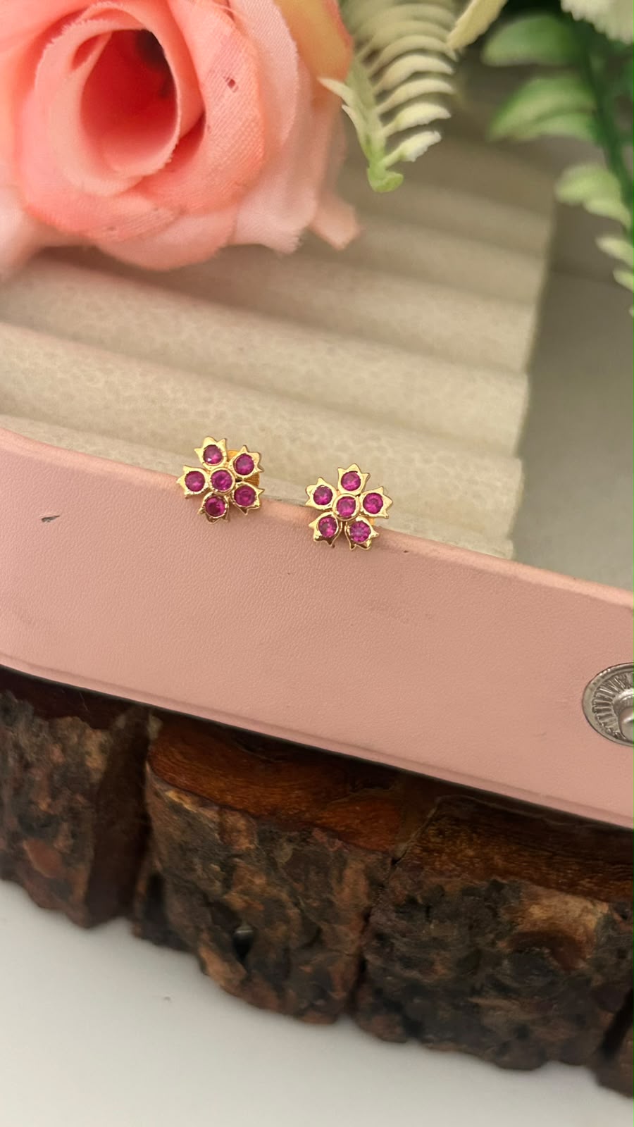 Cute Small Panchaloham cuff type small Ear Studs | Premium Finish Earrings