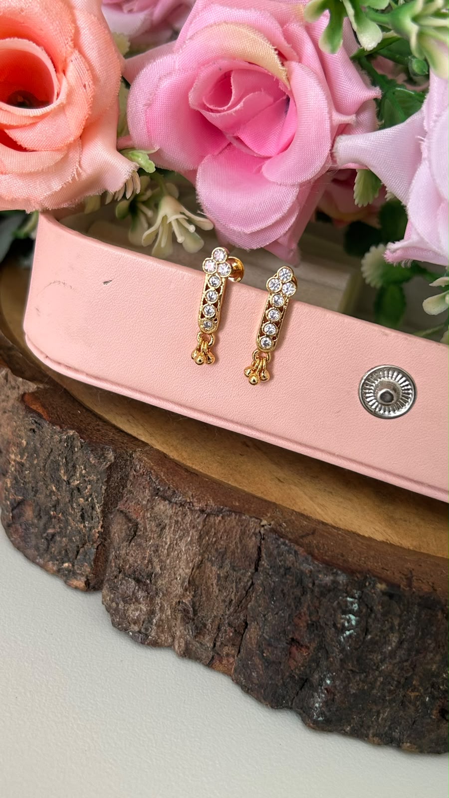 Panchaloham Polished Jewellery Earrings | Beautiful Stone Drop Earrings
