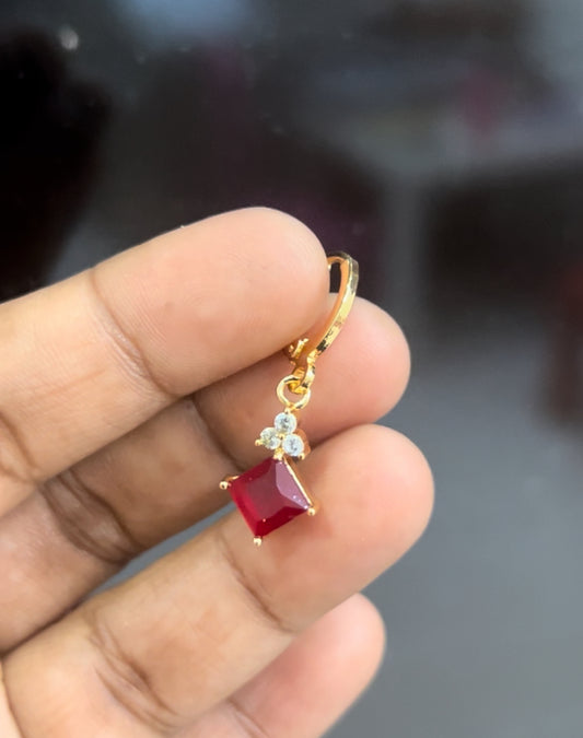 CZ Bali with red hanging