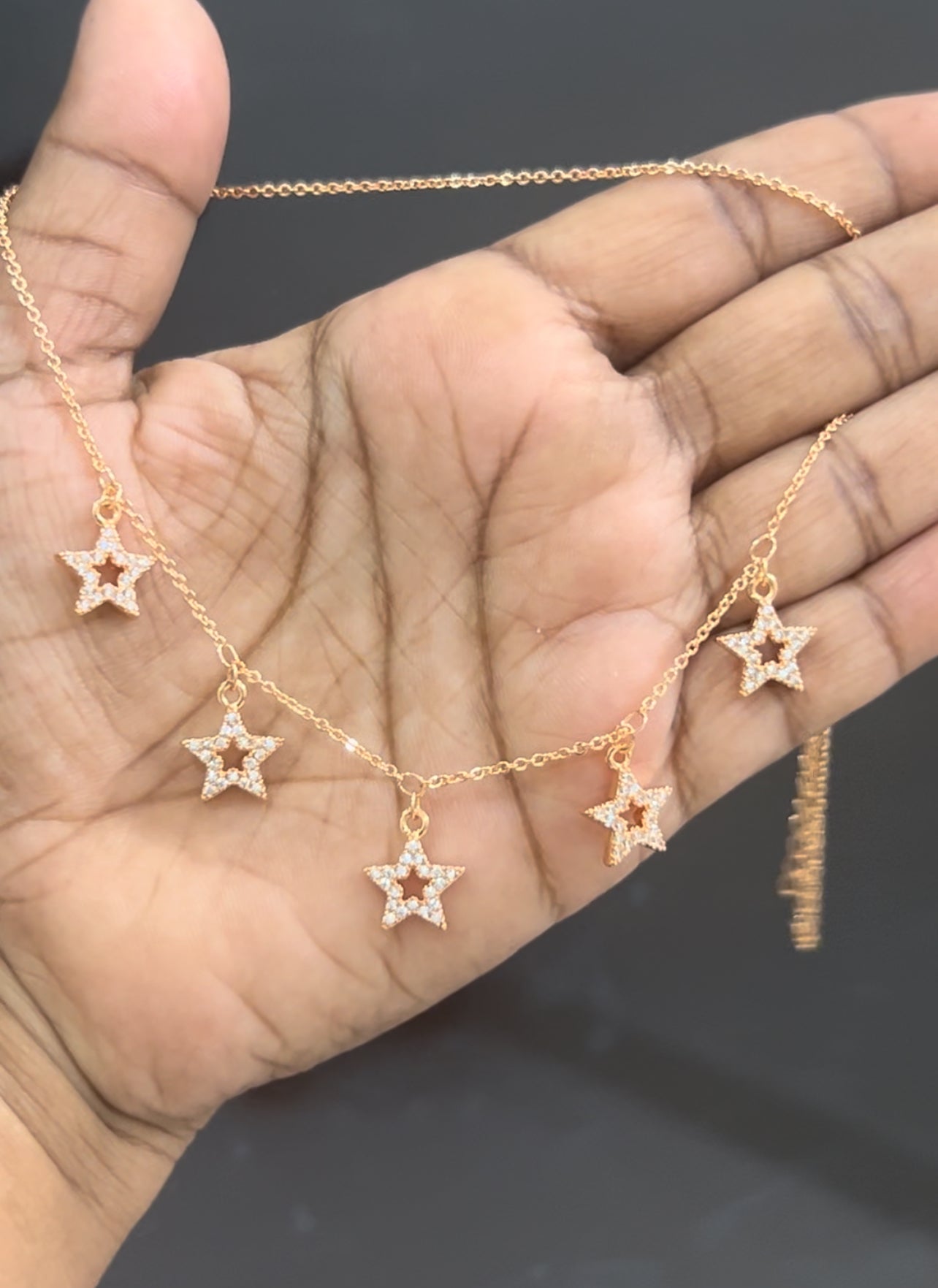 CZ chain set with star symbol