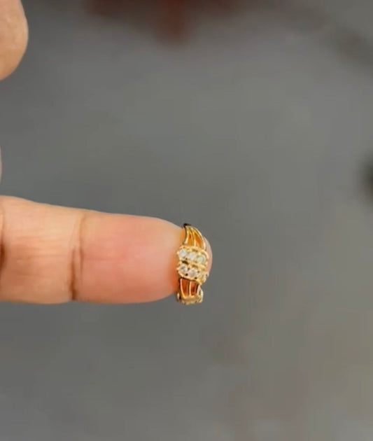 CZ Small Bali Earring