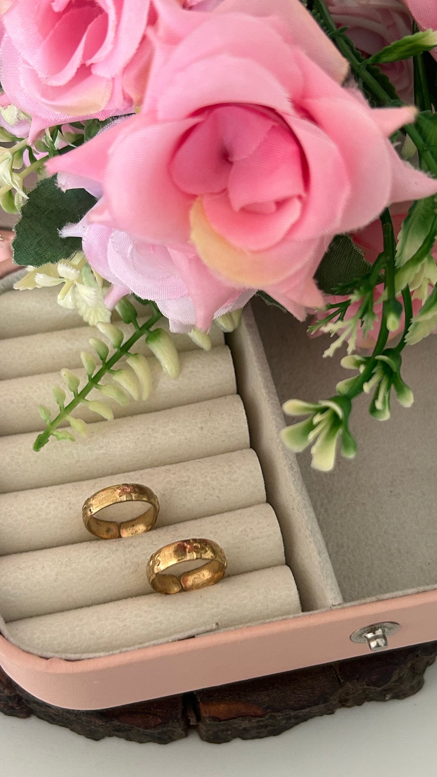 Adjustable Daily Use Panchaloham Toe Rings | Unpolished Traditional Temple Jewellery