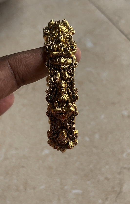 Lakshmi devi bangles in antique finish