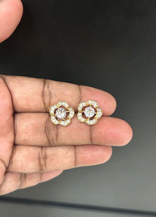 CZ FULL STONES ROUND SHAPE STUD