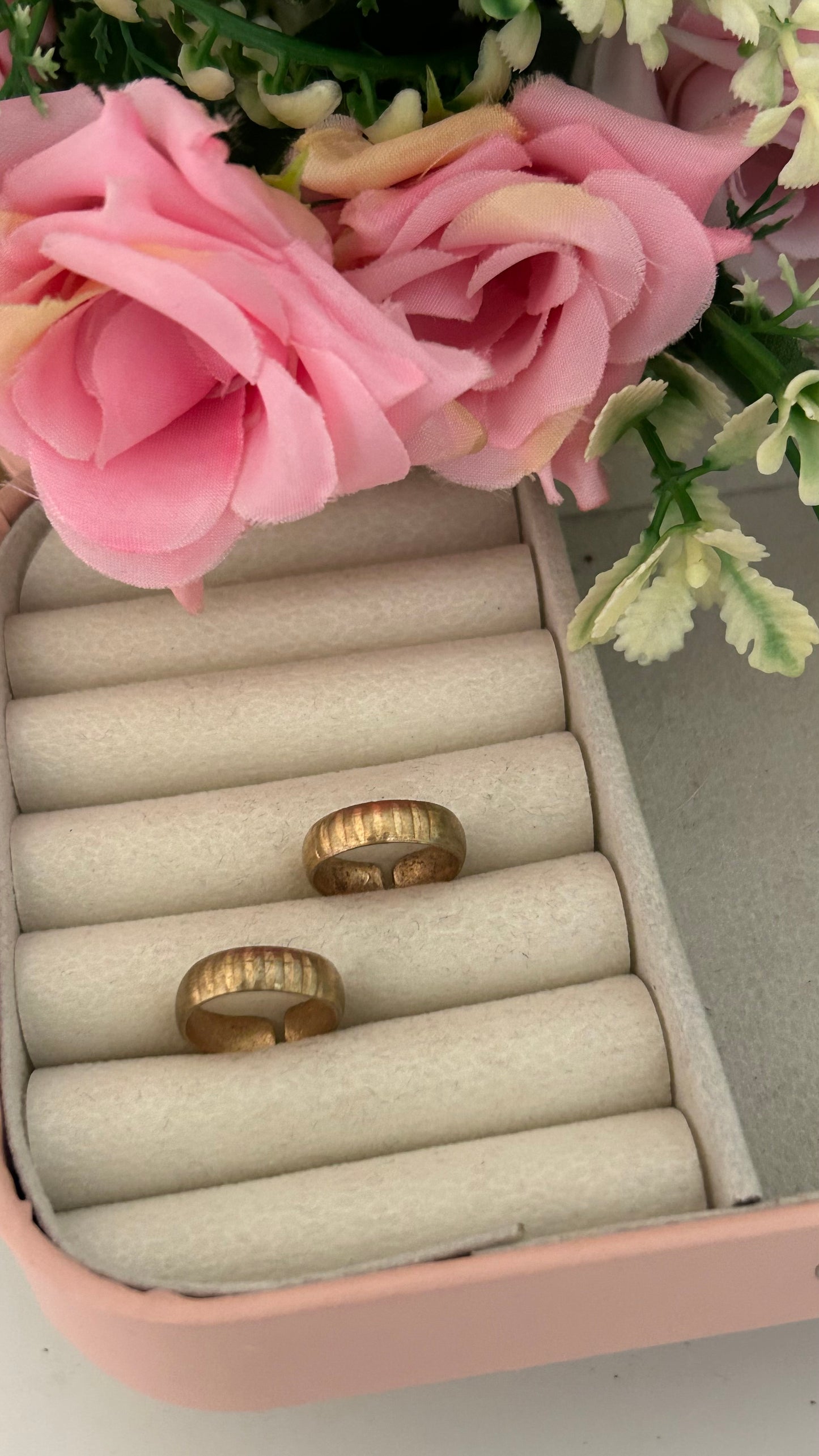 Ribbed Design Unpolished Toe Rings – Panchaloham