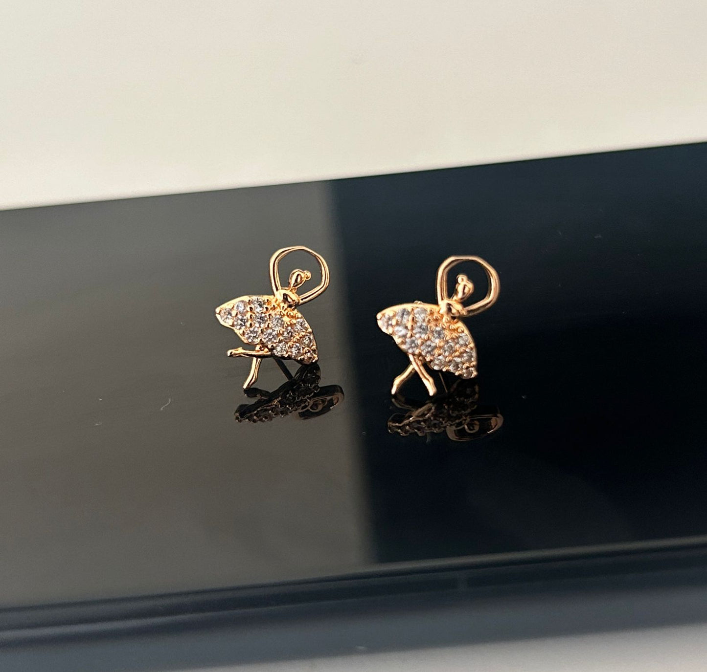 CZ dancing doll earrings