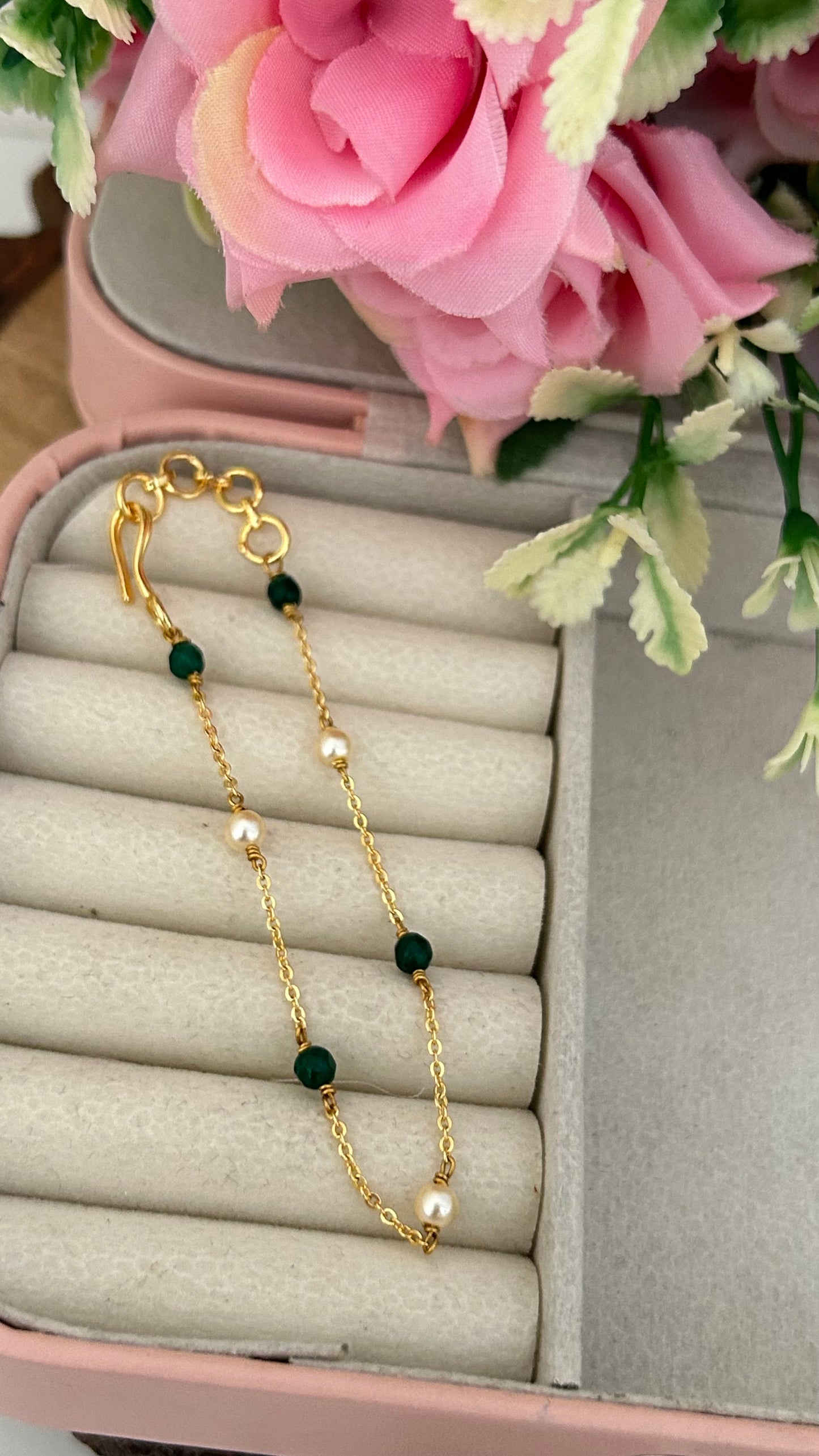 Swarovski Hydro Green Pulse Minimal Bracelet