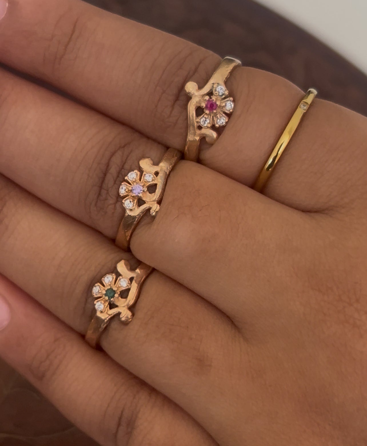 Trinity Blossom Panchaloham Ring