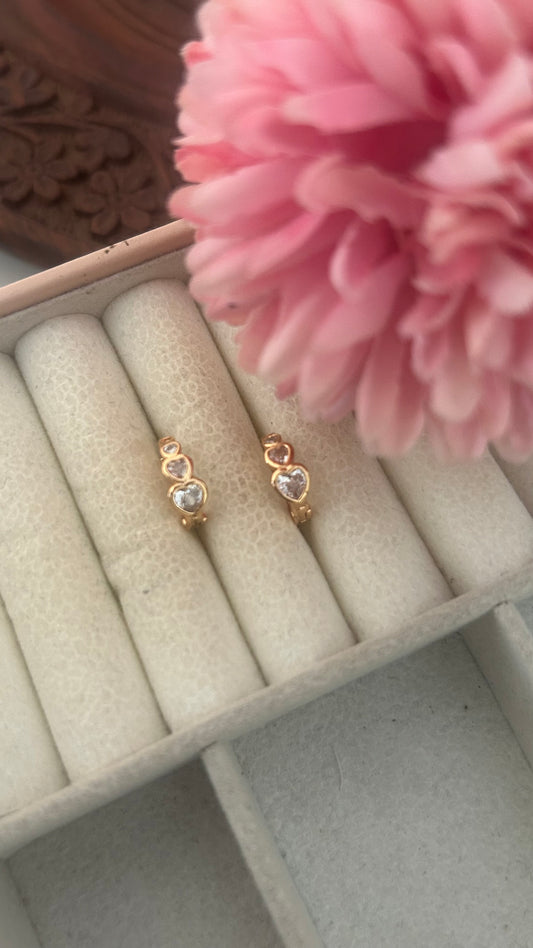 CZ Bali with heart shapes