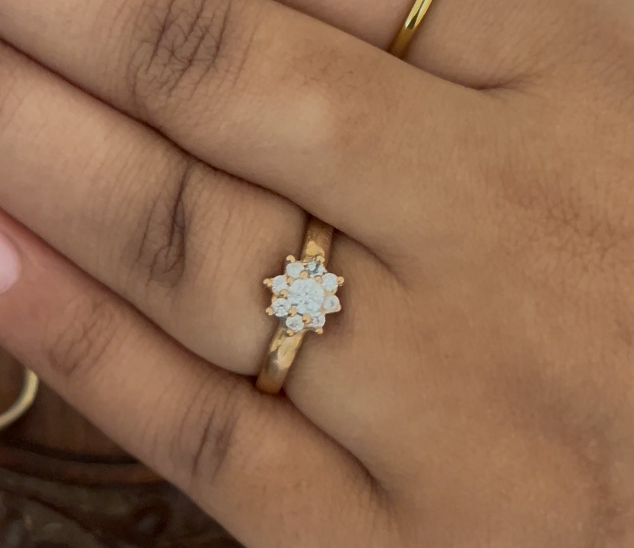 Floral Burst Panchaloha Ring