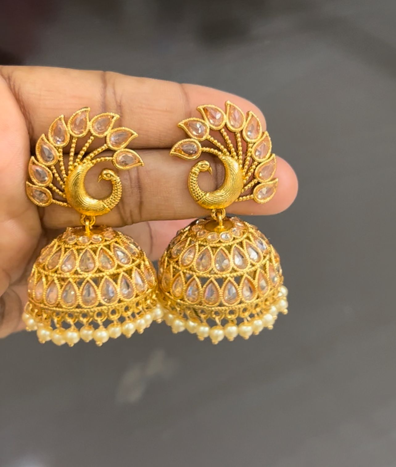 Traditional gold plated Jhumka