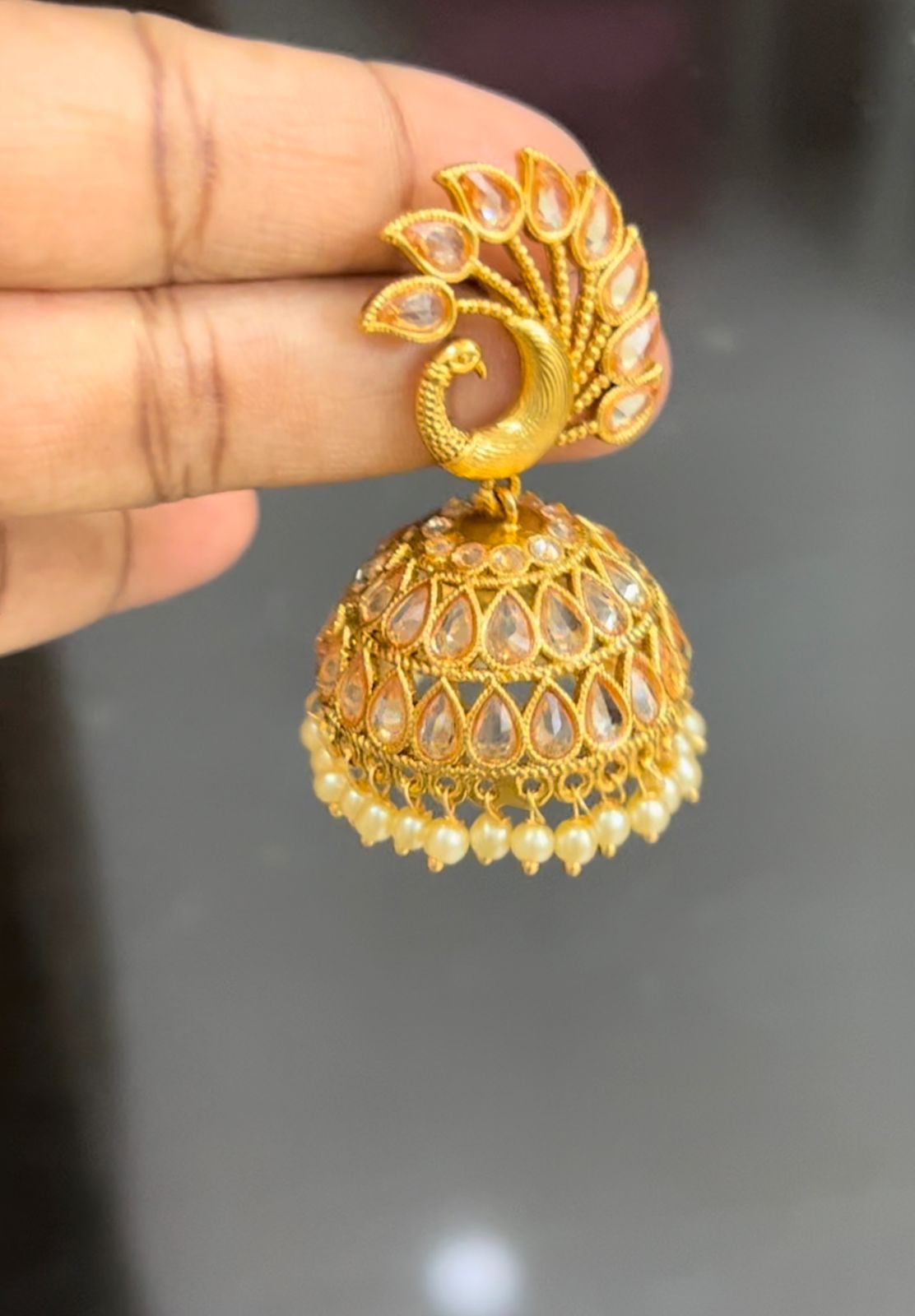 Traditional gold plated Jhumka