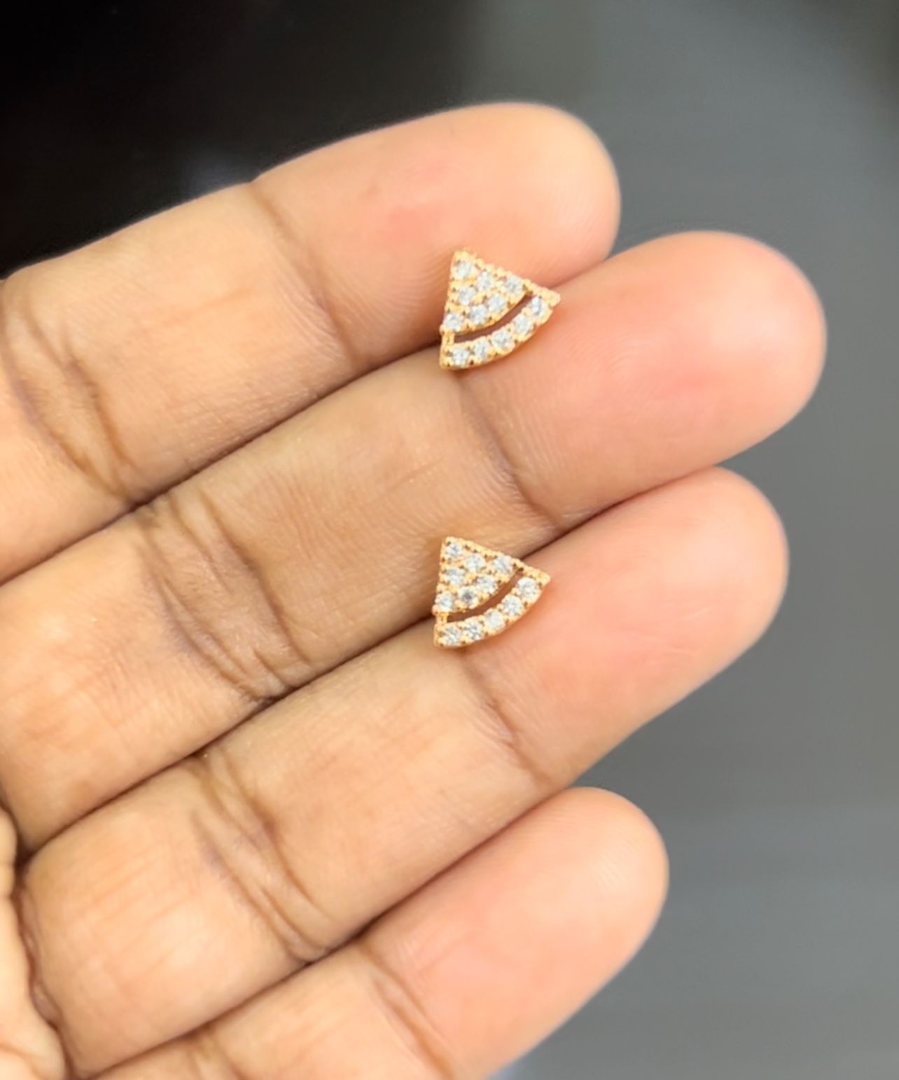 CZ SMALL FROCK MODEL EAR STUD