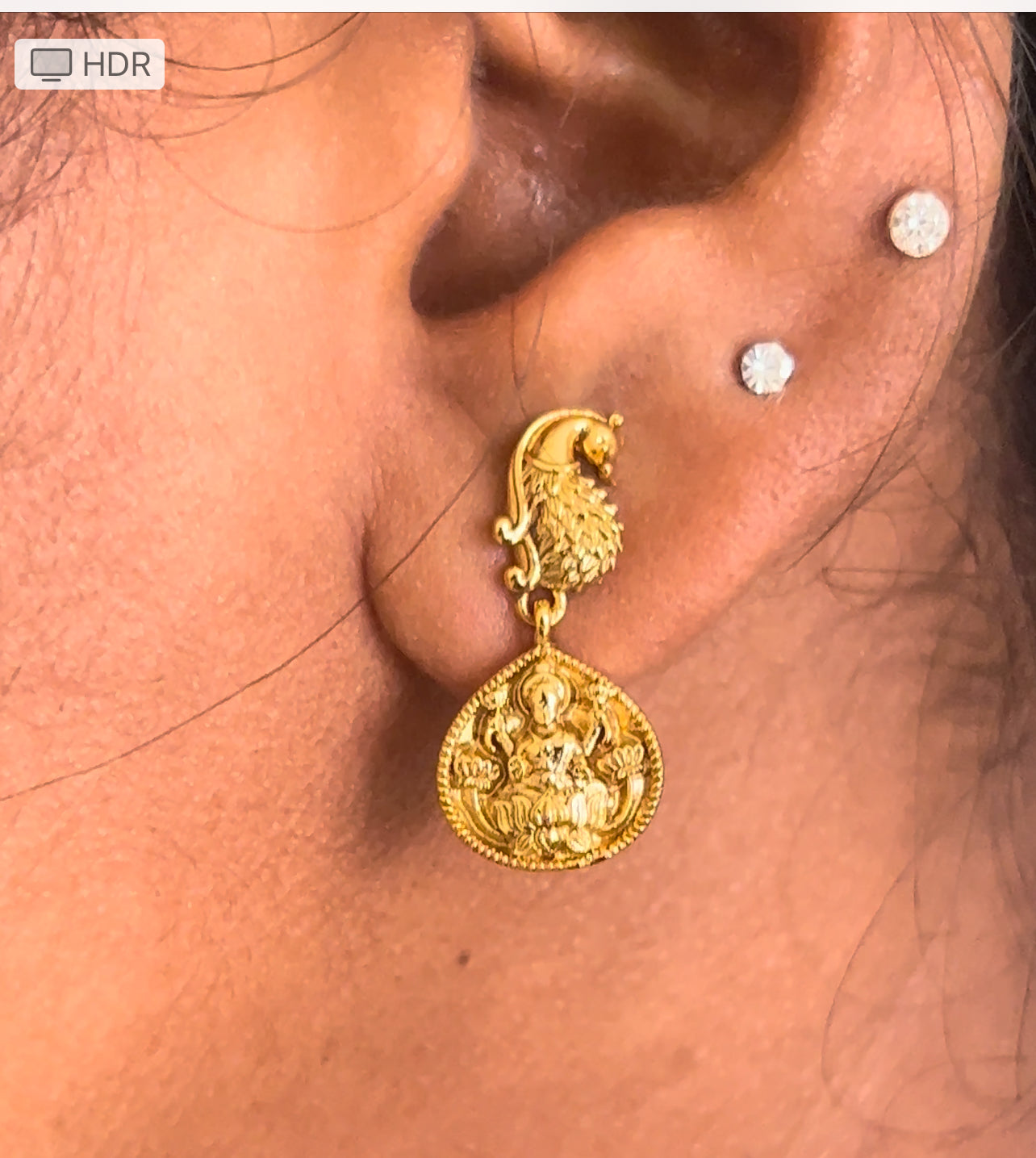 Nakshi Lakshmi’s kasu earrings