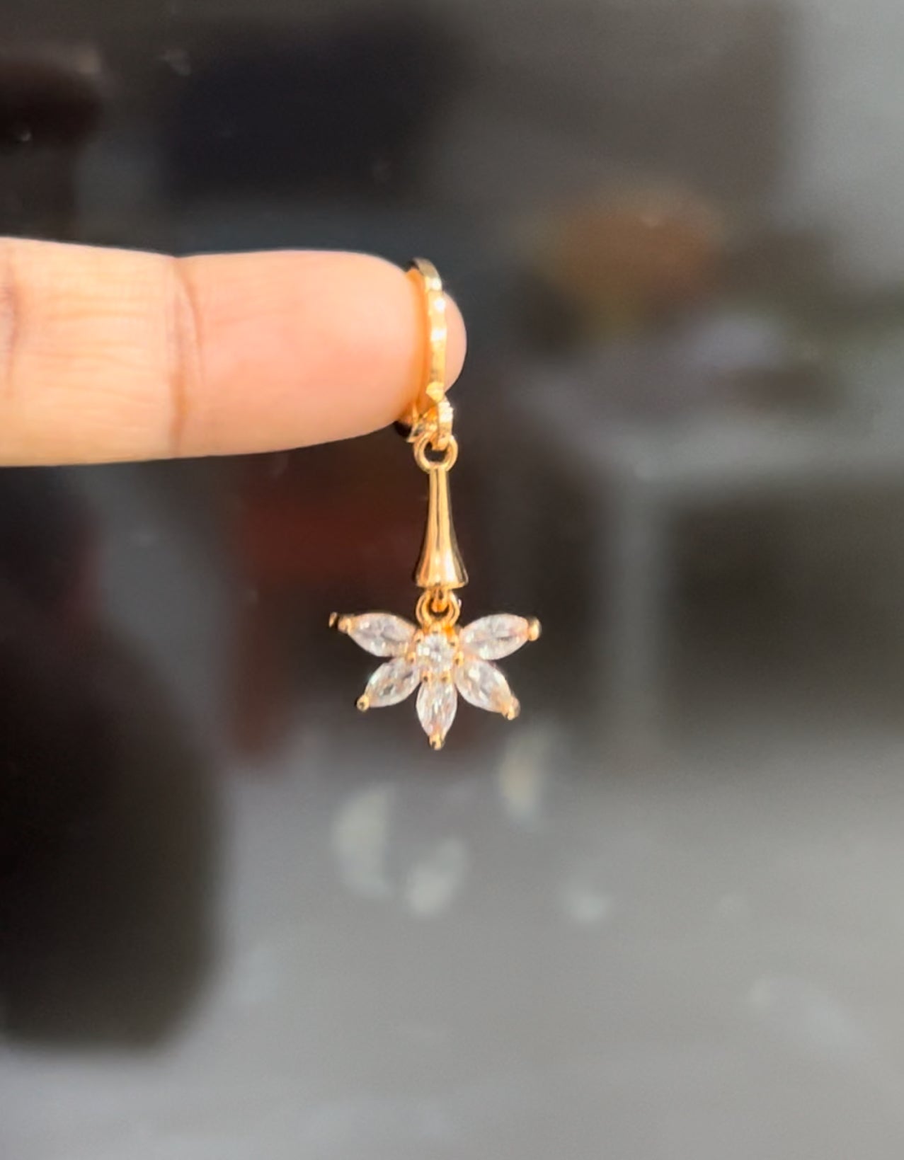 CZ Bali with flower hanging