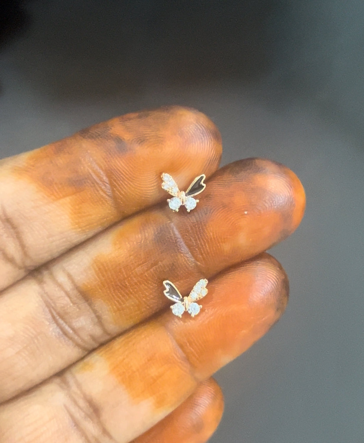 Xuping small butterfly studs