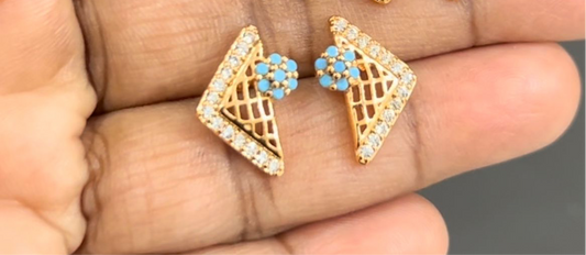 CZ TRIANGLE STUDS