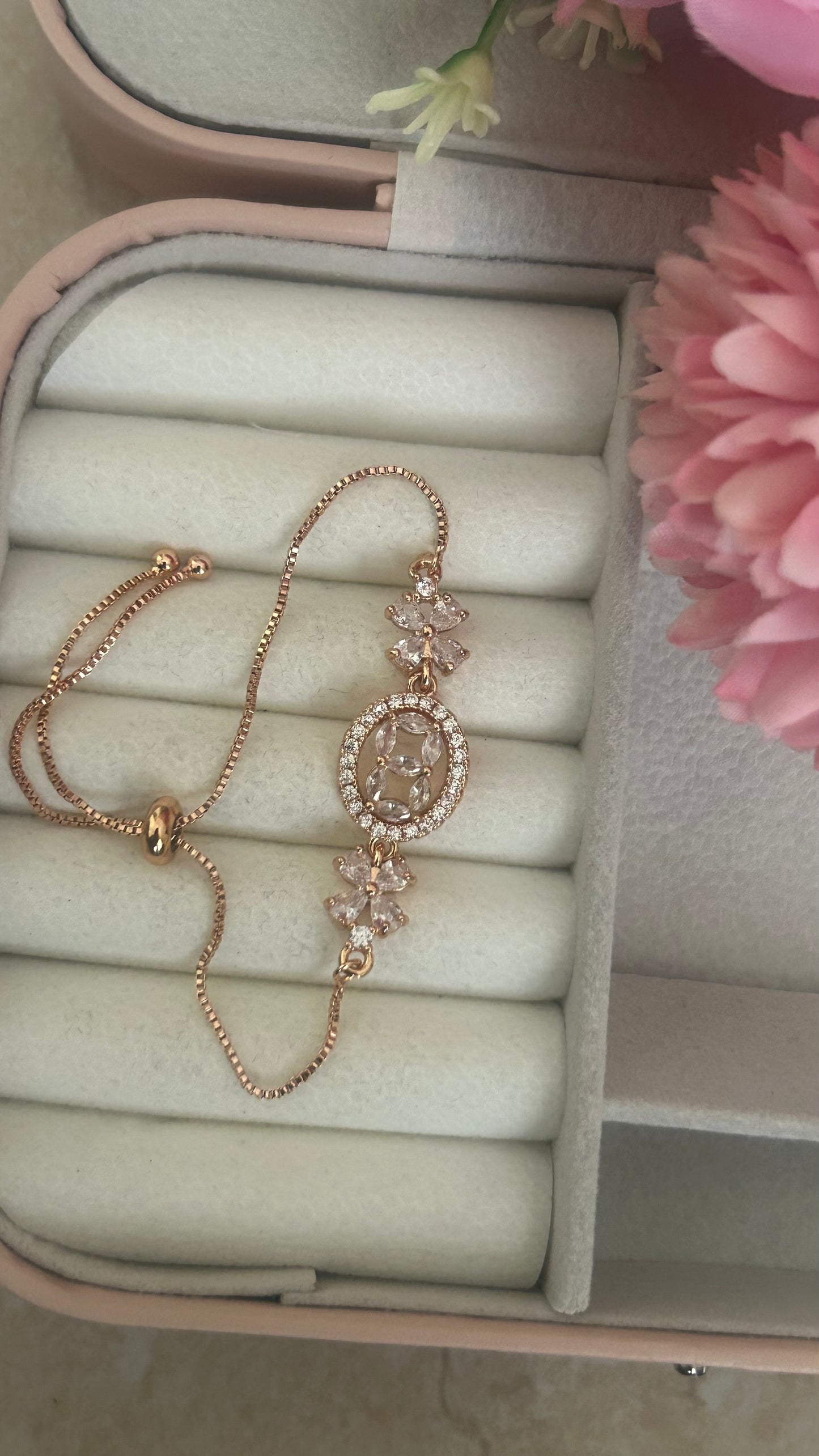 CZ White stones bracelet