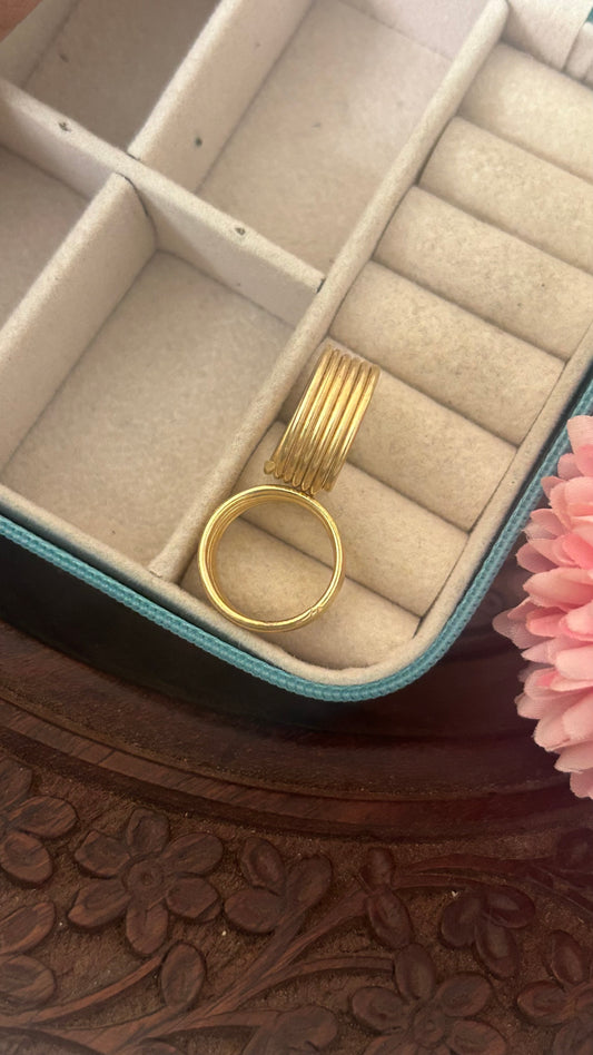 Panchaloham spring type toe rings