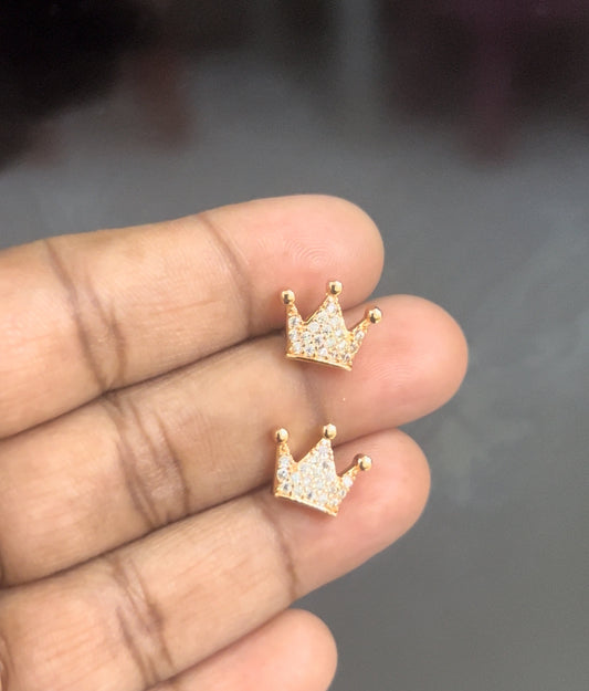 CZ crown stud