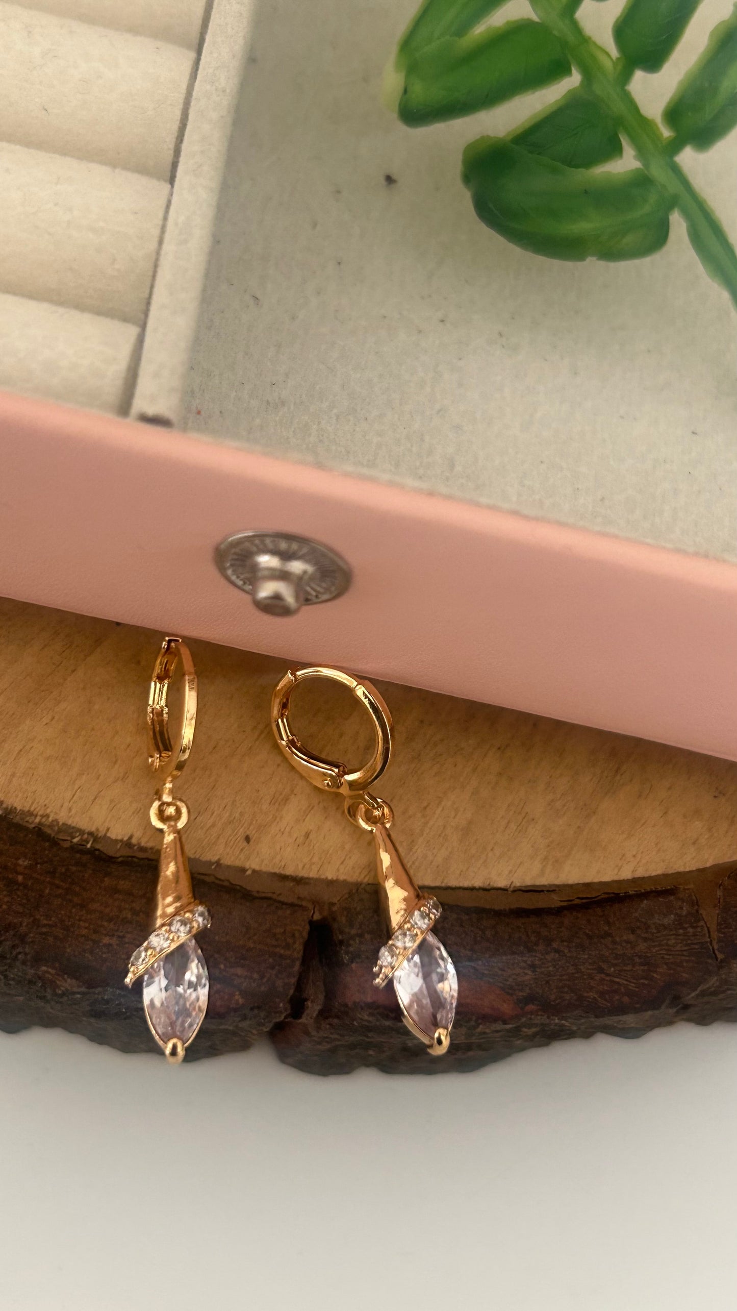 Elegant CZ Drop Earrings | Hanging Earrings for Women