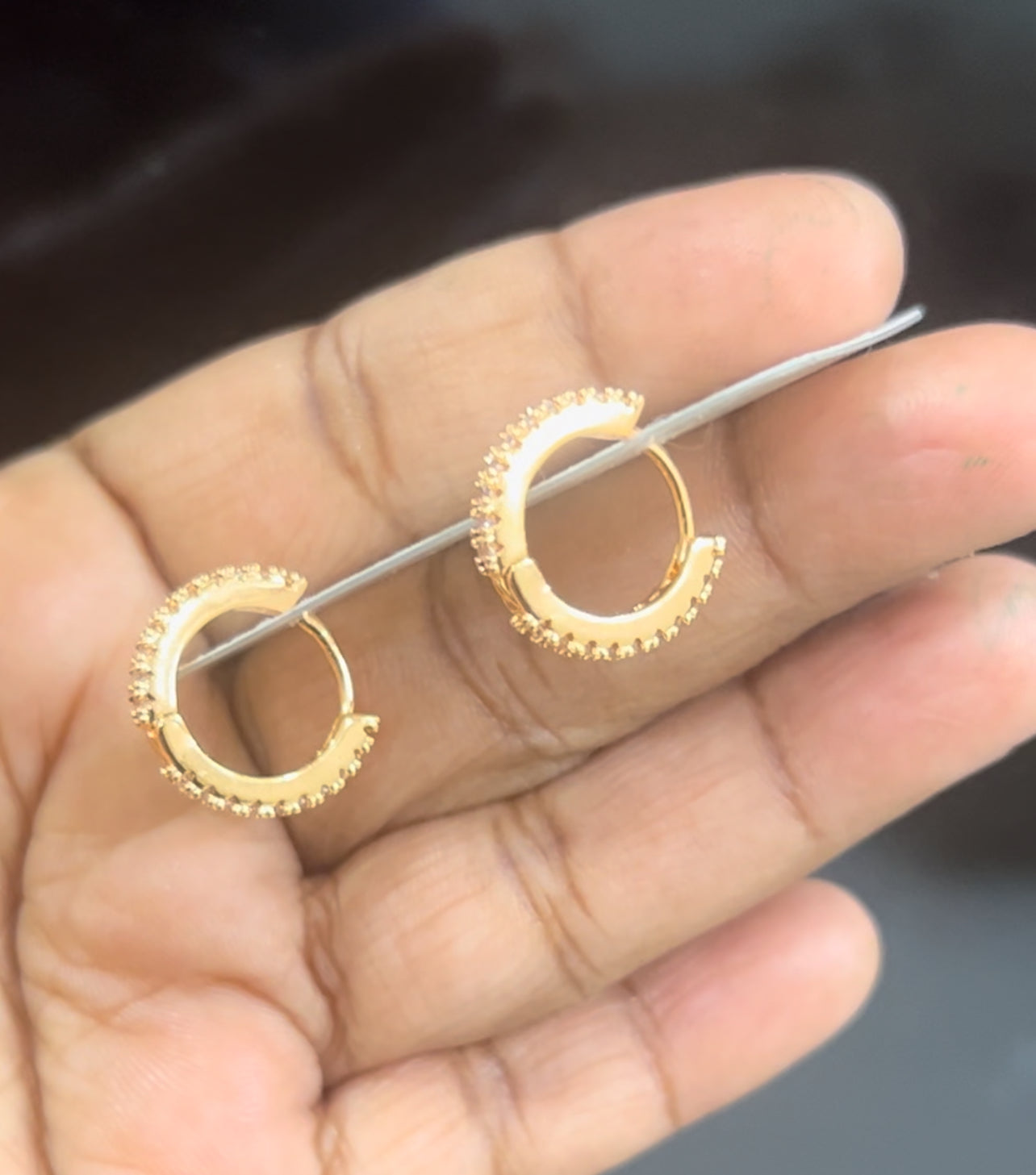 CZ single line full stones Bali with front n back side