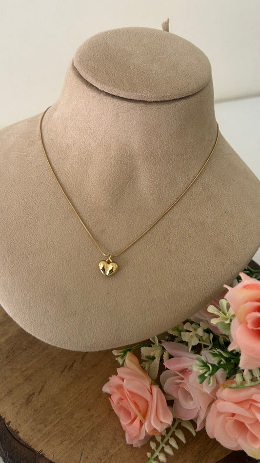 ✨ Anti-Tarnish Heart Pendant Chain | Minimal Necklace