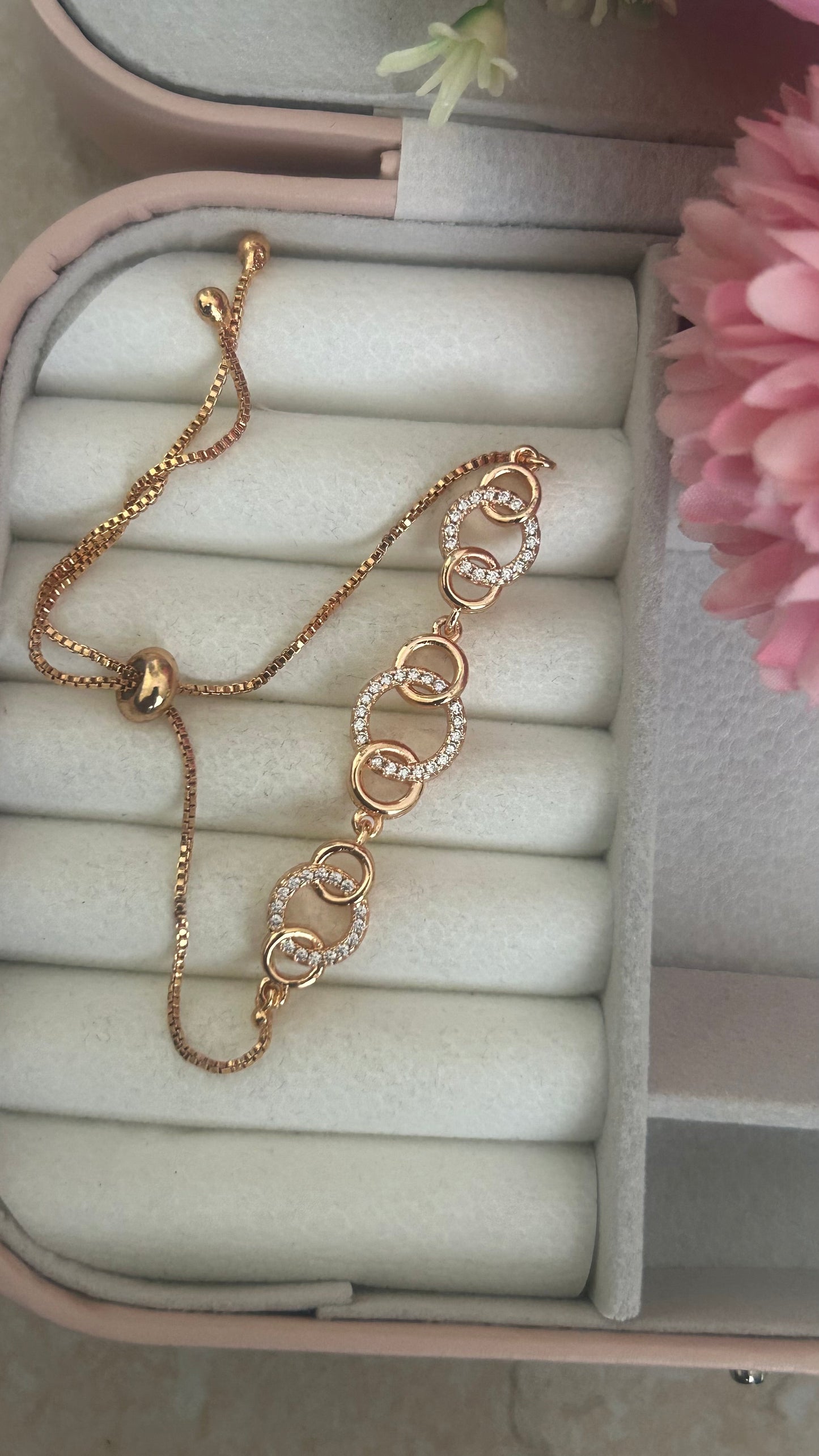 CZ adjustable bracelet