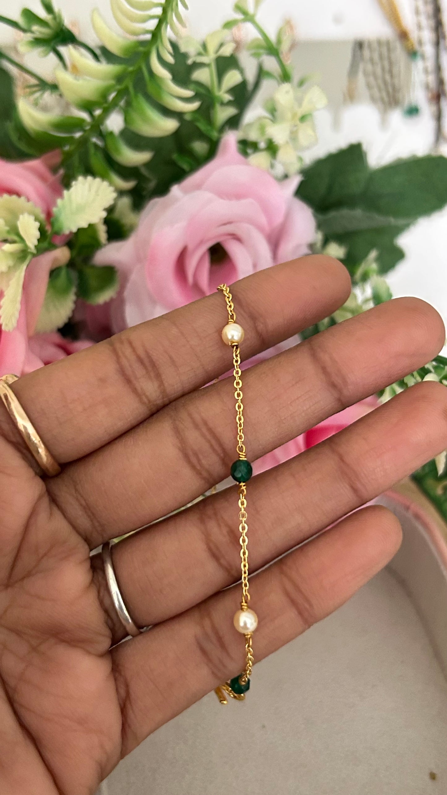 Swarovski Hydro Green Pulse Minimal Bracelet