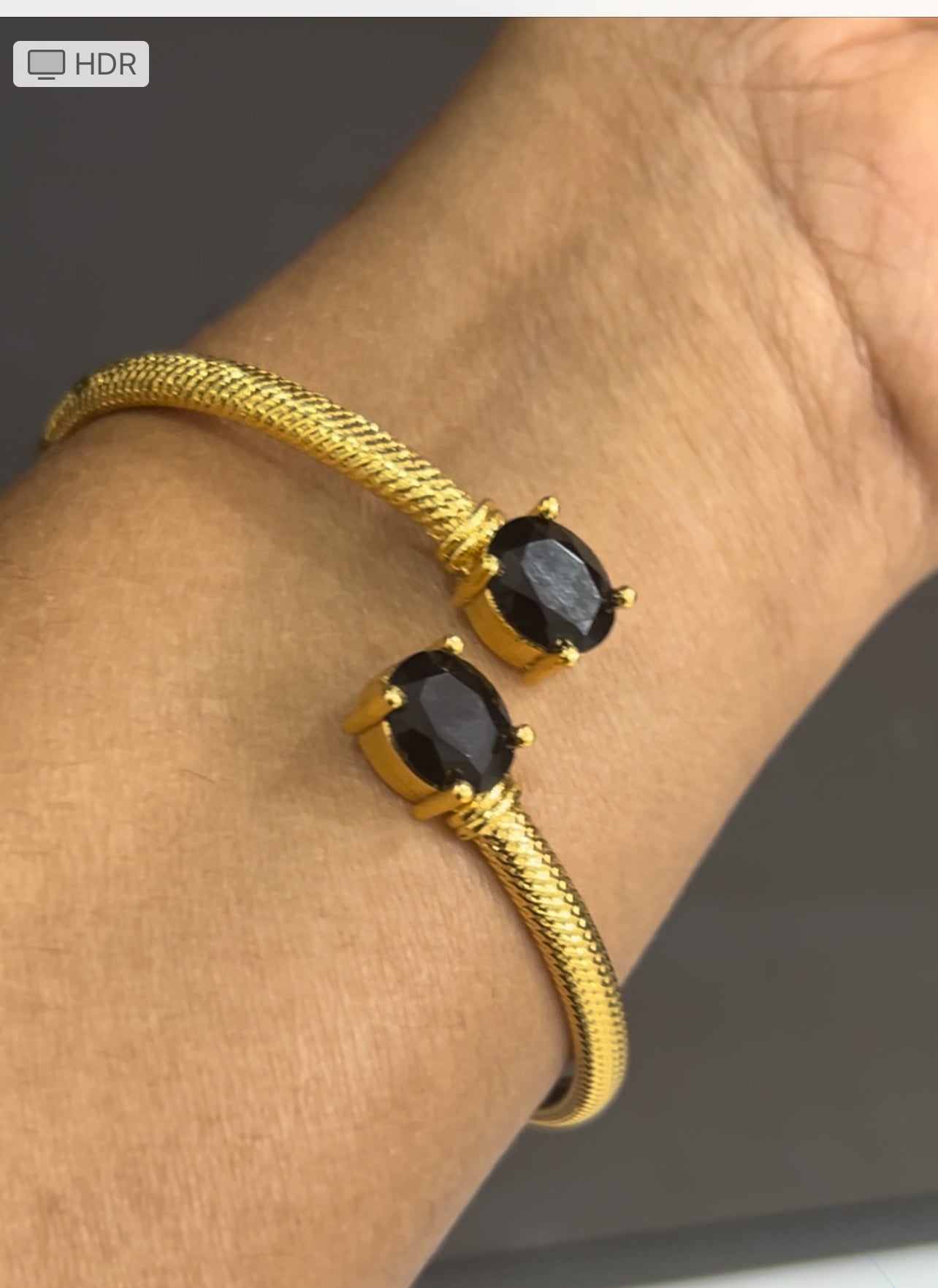 Kada with black stones