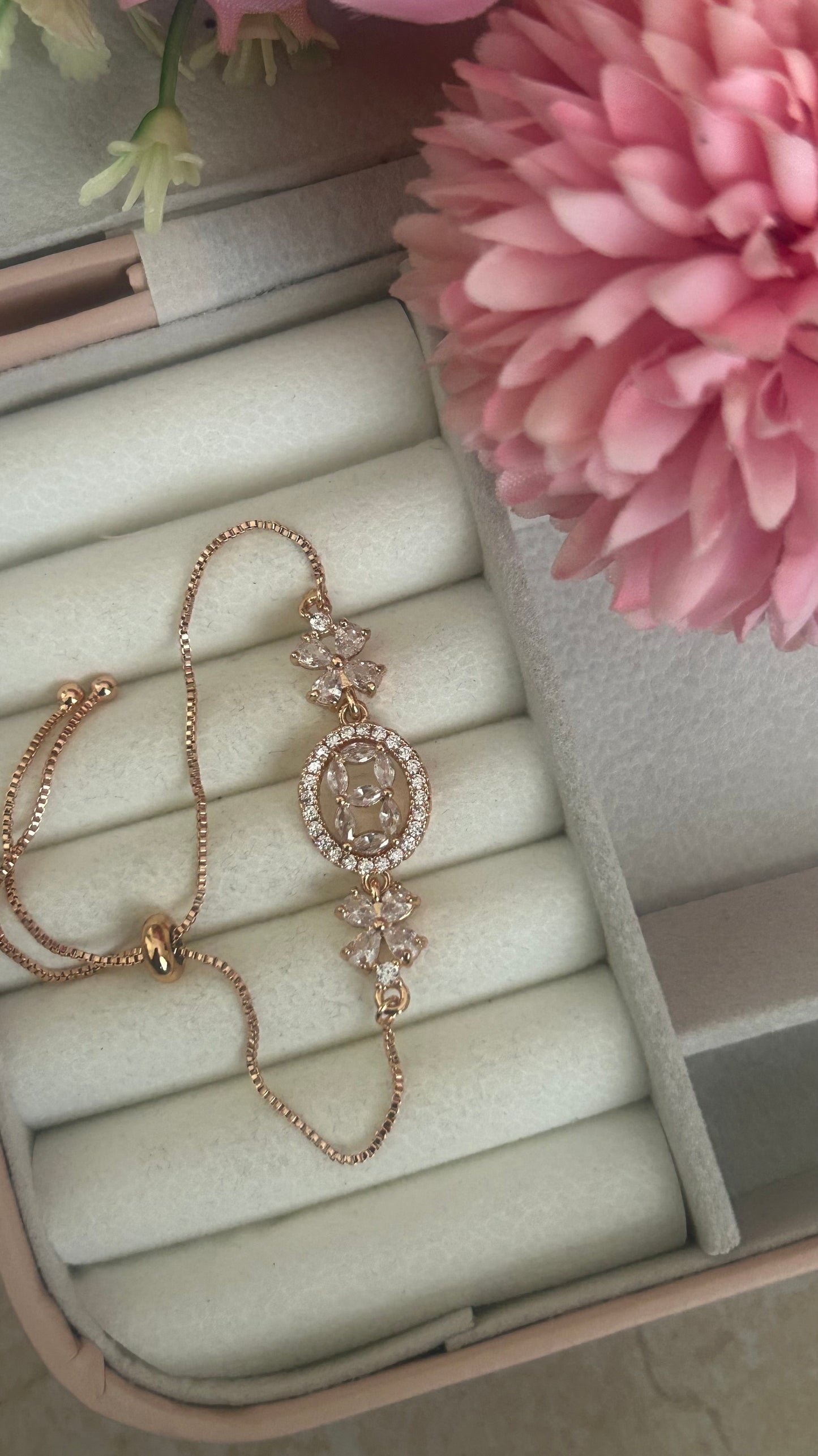 CZ White stones bracelet