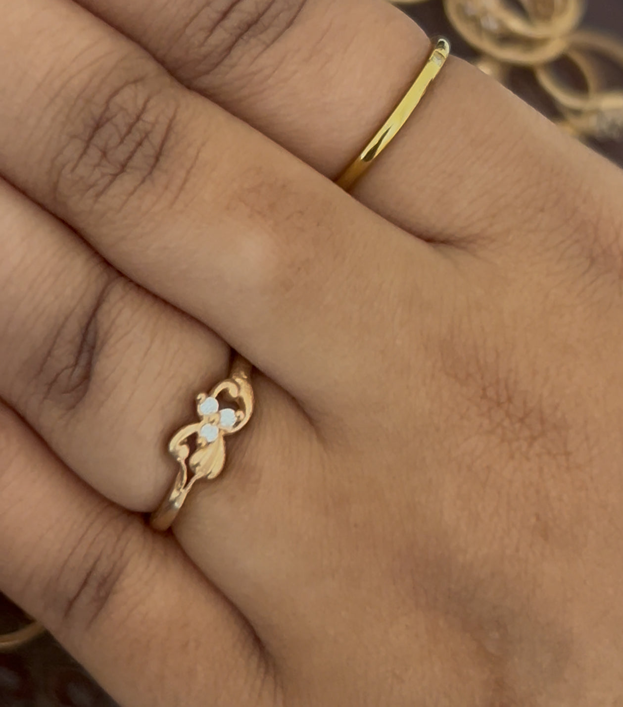 Bloom in Grace 🌸 Panchaloham Ring with a Floral Sparkle