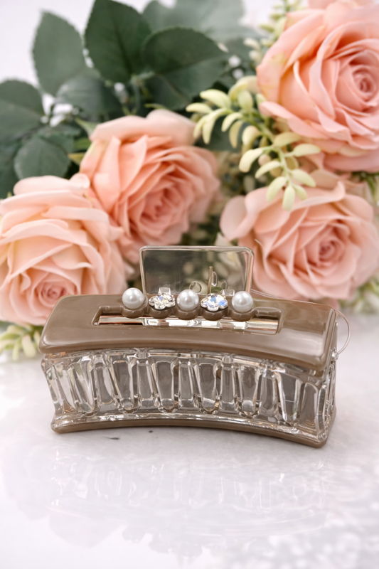 Minimalist Rectangle Hair Clips – Acrylic Hair Accessories for Women