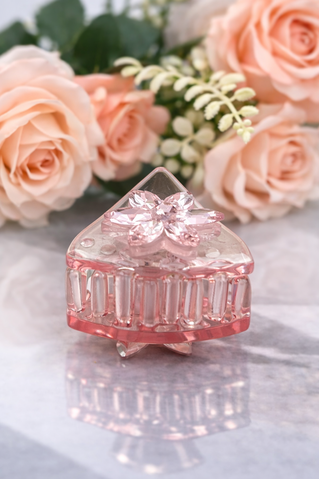 Crystal Flower Acrylic Hair Clips – Trendy Hair Accessories