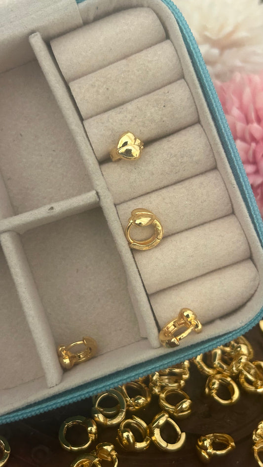 Daily wear gold finish heart Bali