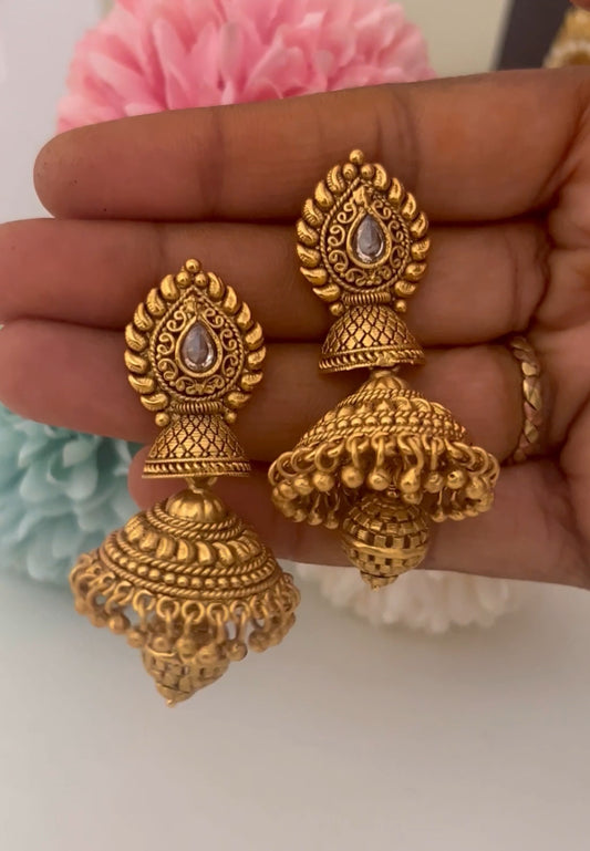 Party wear jhumka earrings