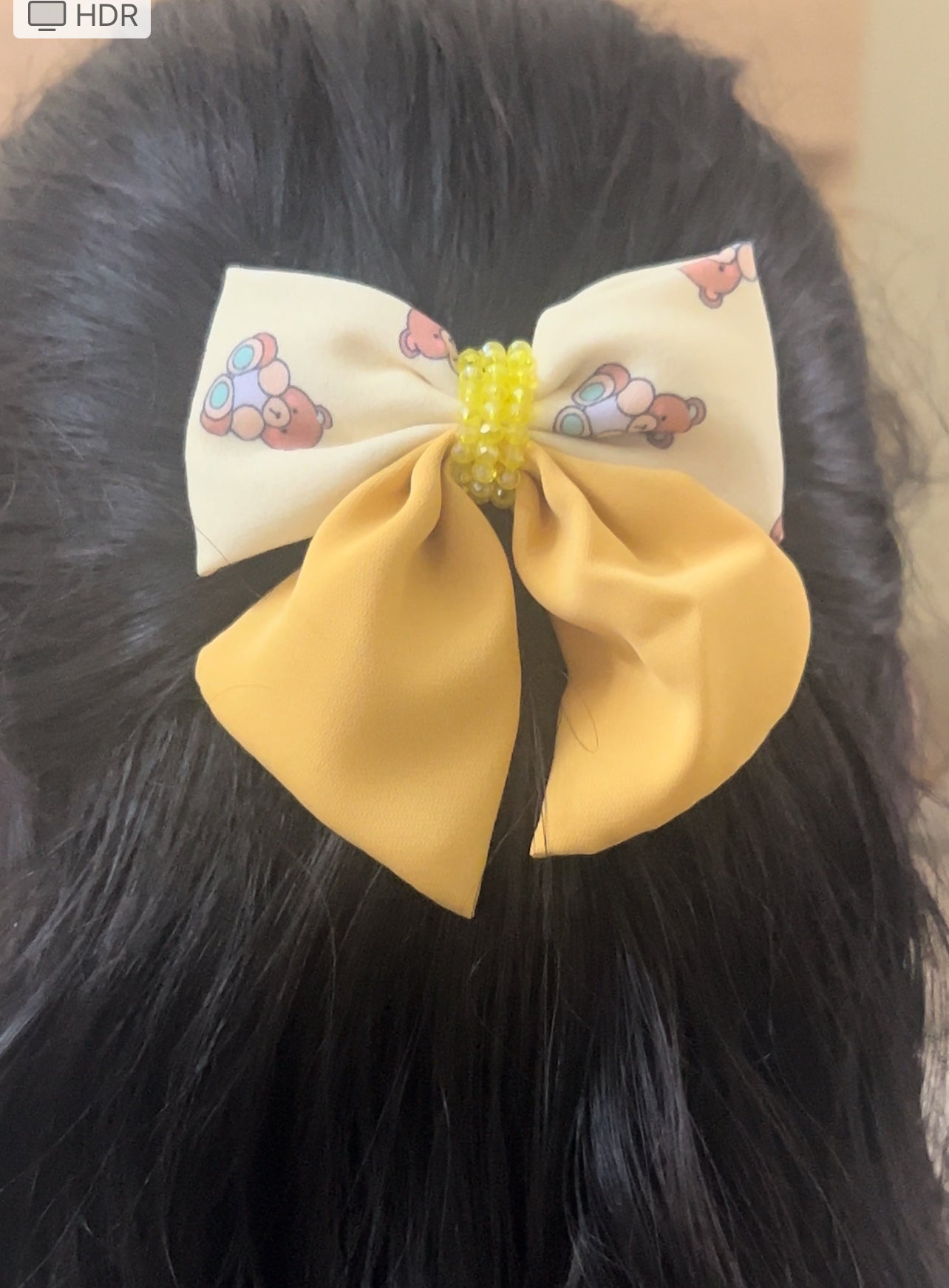 Beautiful satin hair bow for girls hair clip