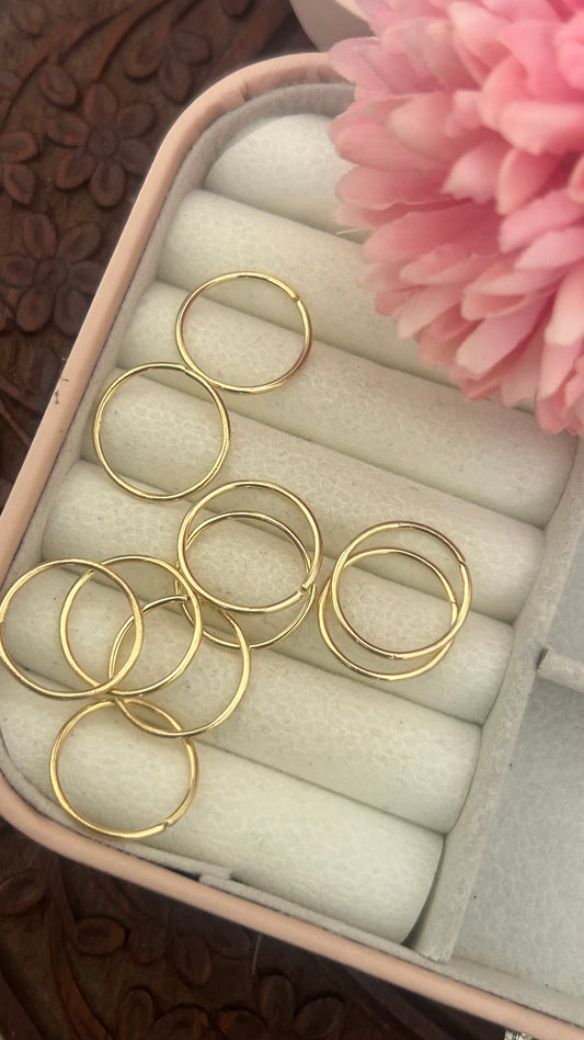 Panchaloham thin toe rings pack of 8