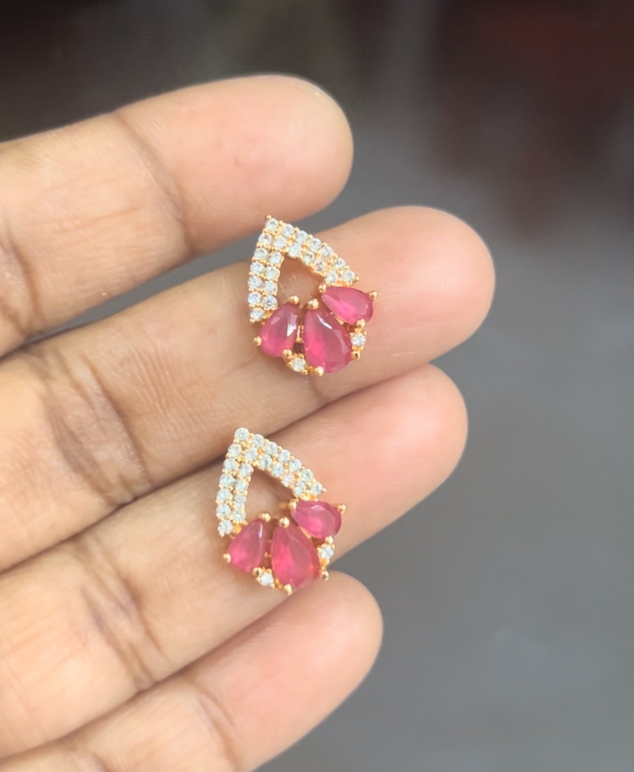 CZ cone shape studs