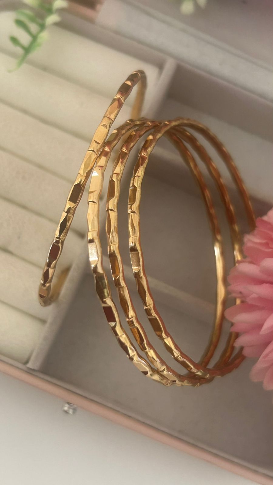 Textured Panchaloham Bangles – Handcrafted Unpolished Traditional Style