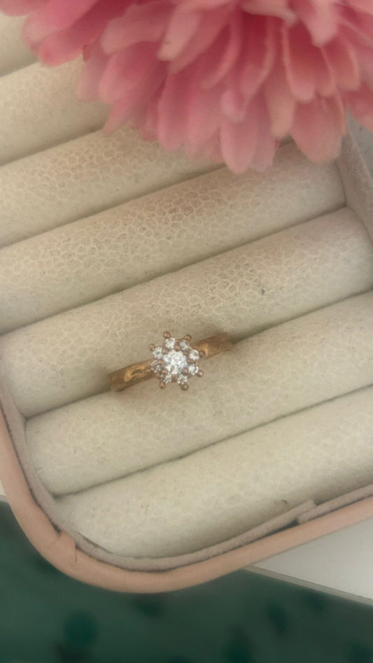 Floral Burst Panchaloha Ring